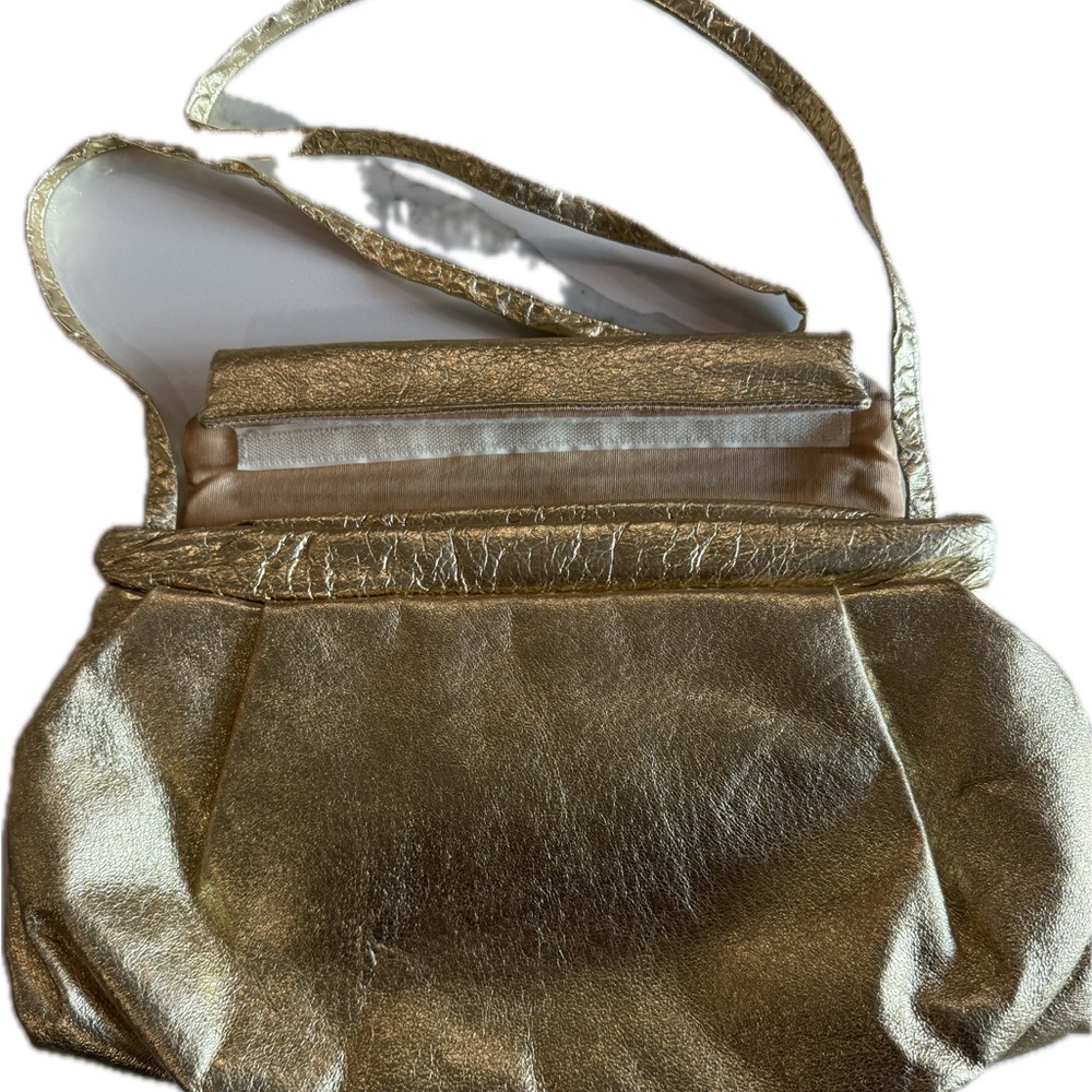 MOON BAGS-vintage 80’s-90’s gold lame Patricia Smith Design made in Milwaukee - Picture 7 of 10